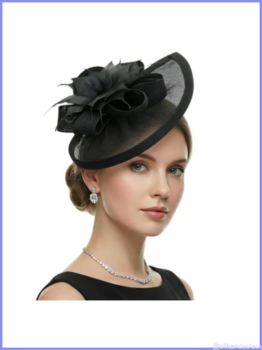 Fascinators Hat Feather Headband Tea Party Headwear with Clip